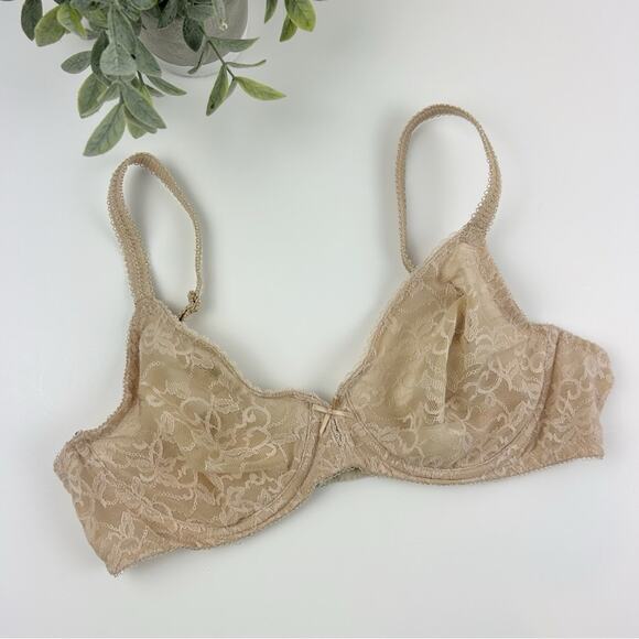 Wacoal Beyond Basic Unlined Full Coverage Bra 855136 Beige Size 36C - Picture 1 of 4